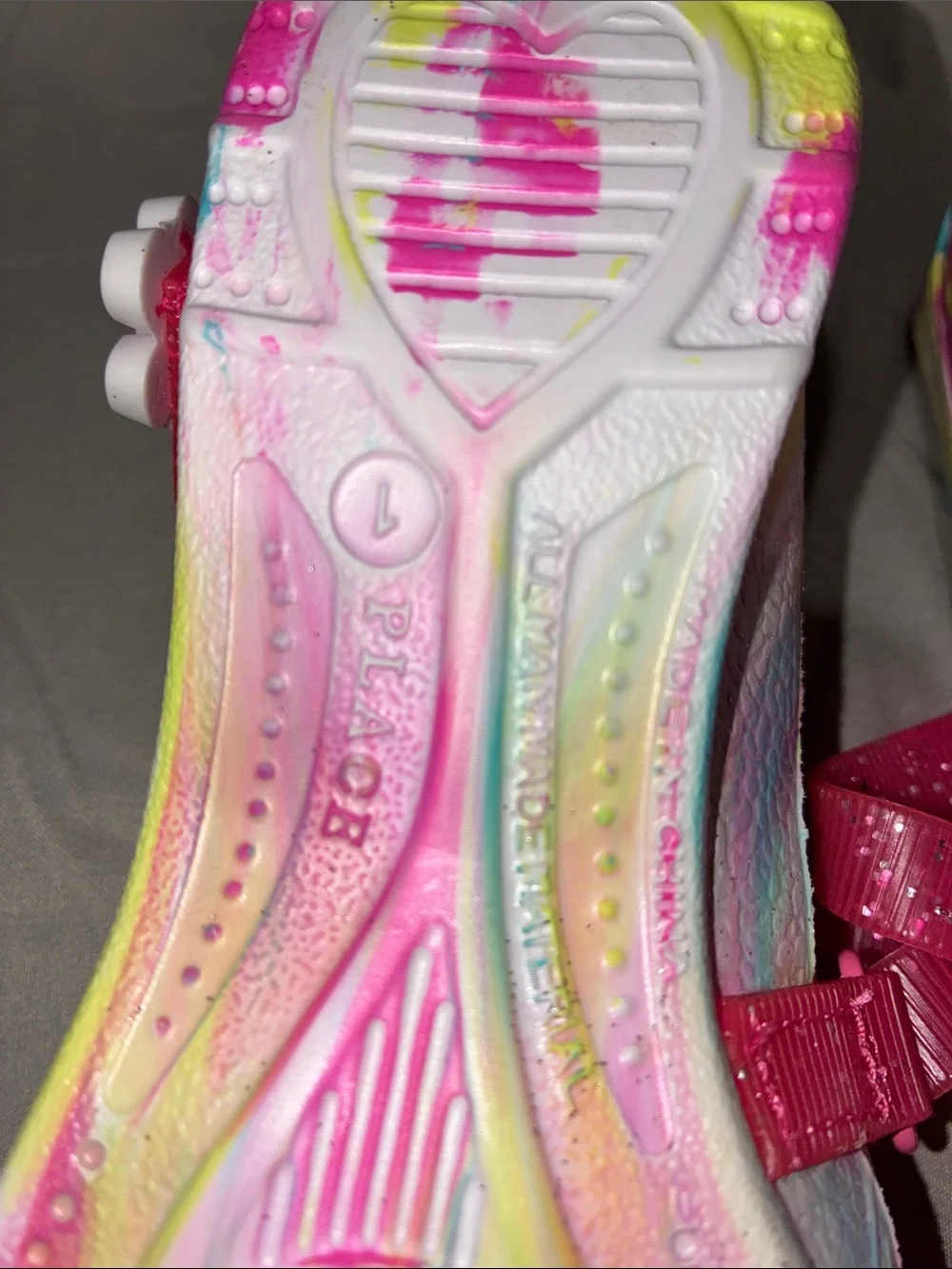 The Children's Place Pink Multi-Color Mary Jane Sandals